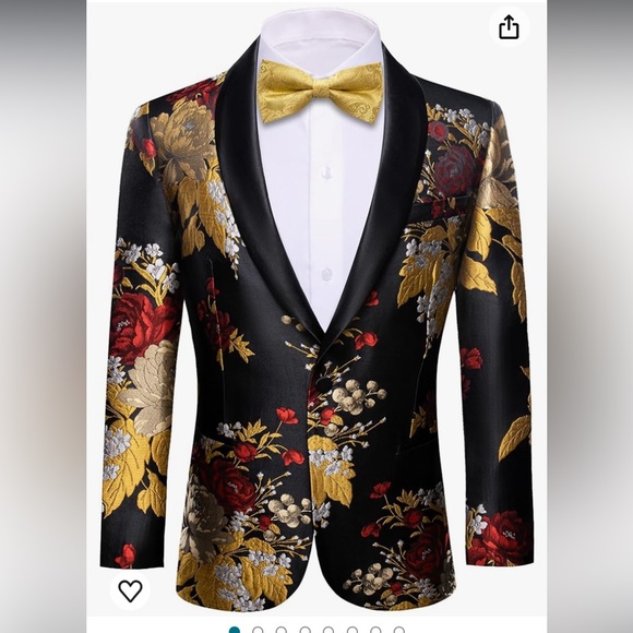 barry.wang Other - Barry.wang men’s sport coat & blazer lightweight floral suit jacket